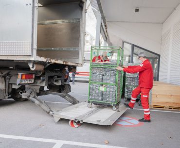 Ankunftszentrum Graz Lieferung